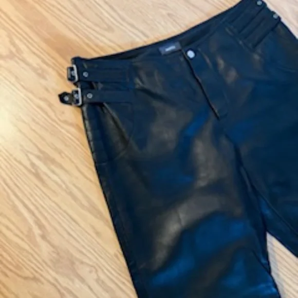 Y2K Soft Black Leather MEXX Sz 10, Lined, Moto Detail - Picture 8 of 8